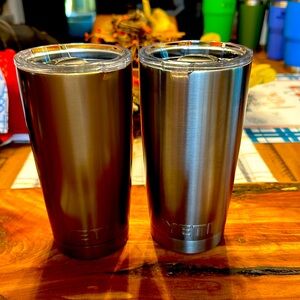 Set of 2 Yeti 20oz Tumblers Copper and Stainless Steel